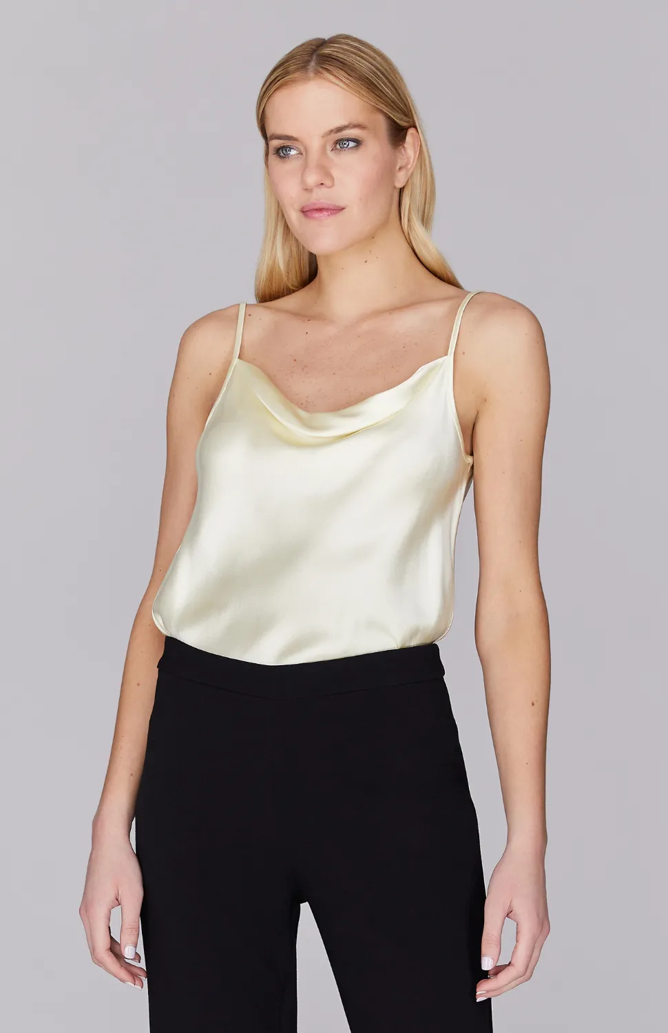 Satin Drape Front Camisole