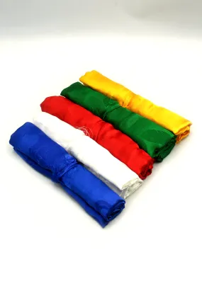 Silk Khata Offering Scarf Tibetan Buddhist Five Colors