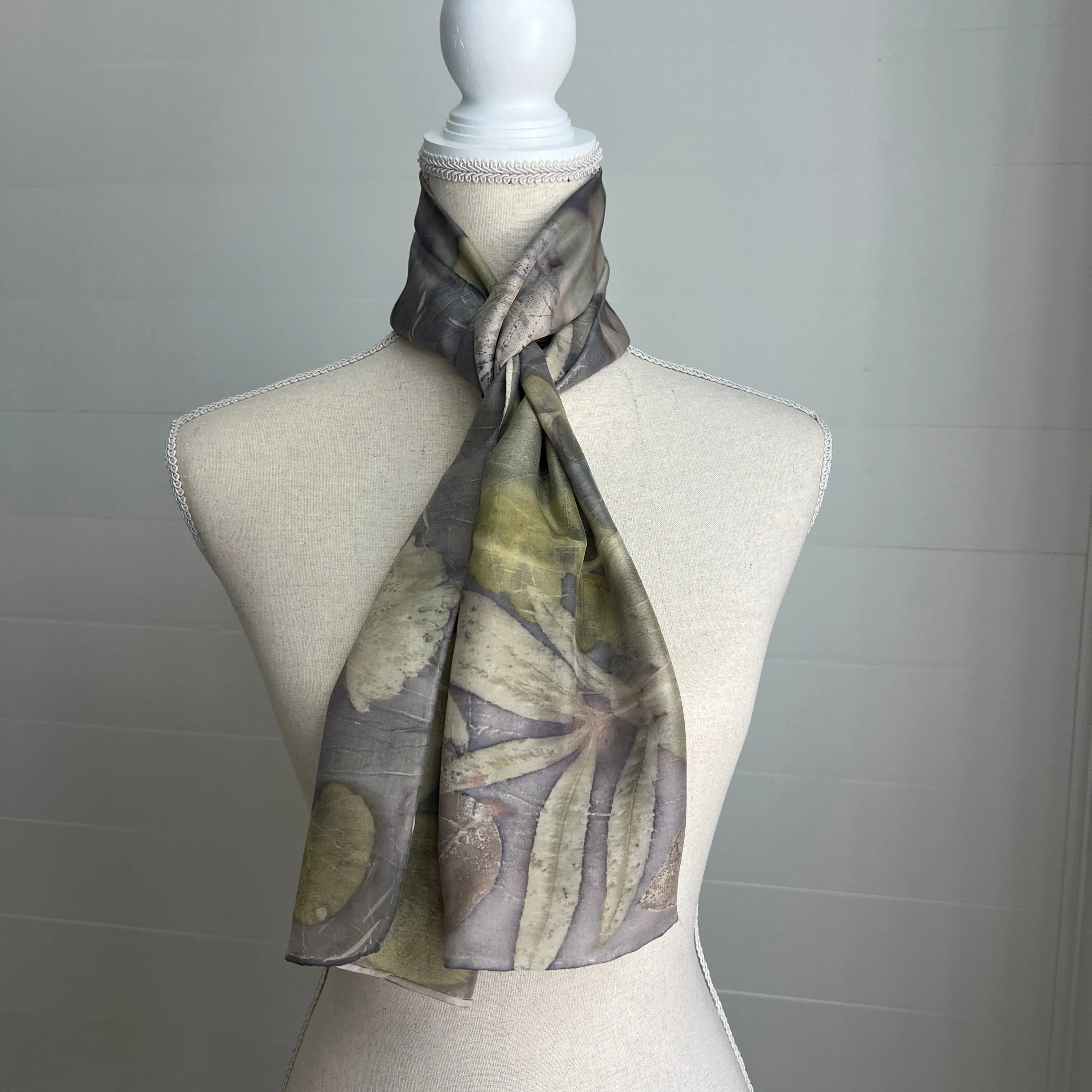 Silk Scarf | "Fergie" Light Logwood