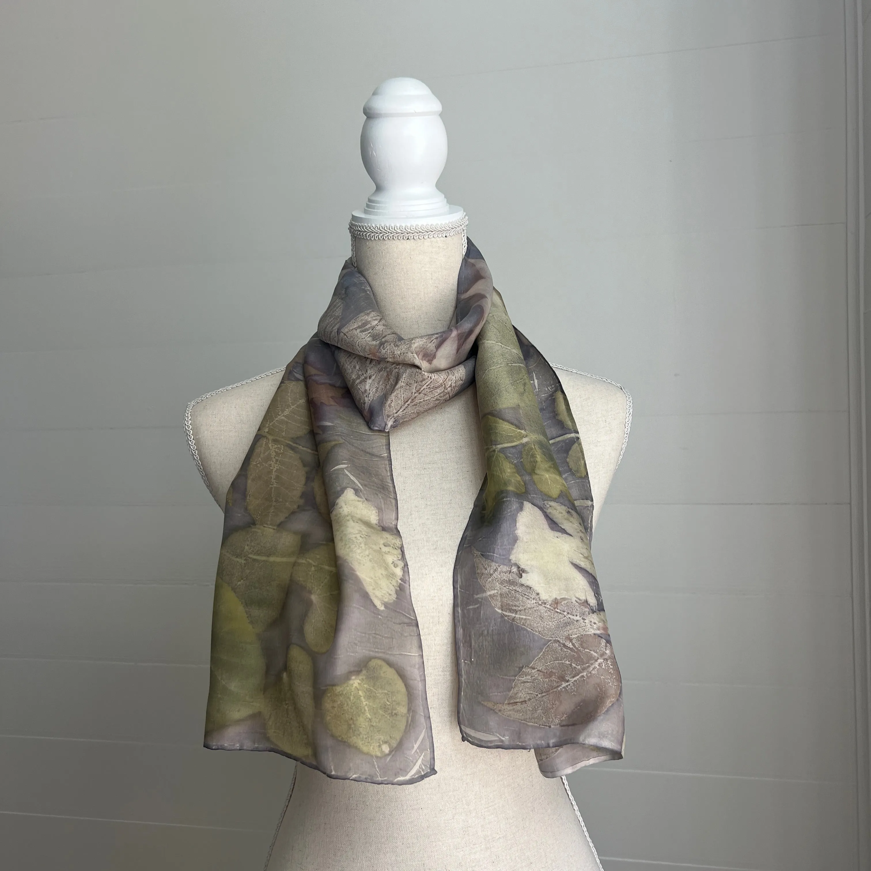 Silk Scarf | "Fergie" Light Logwood