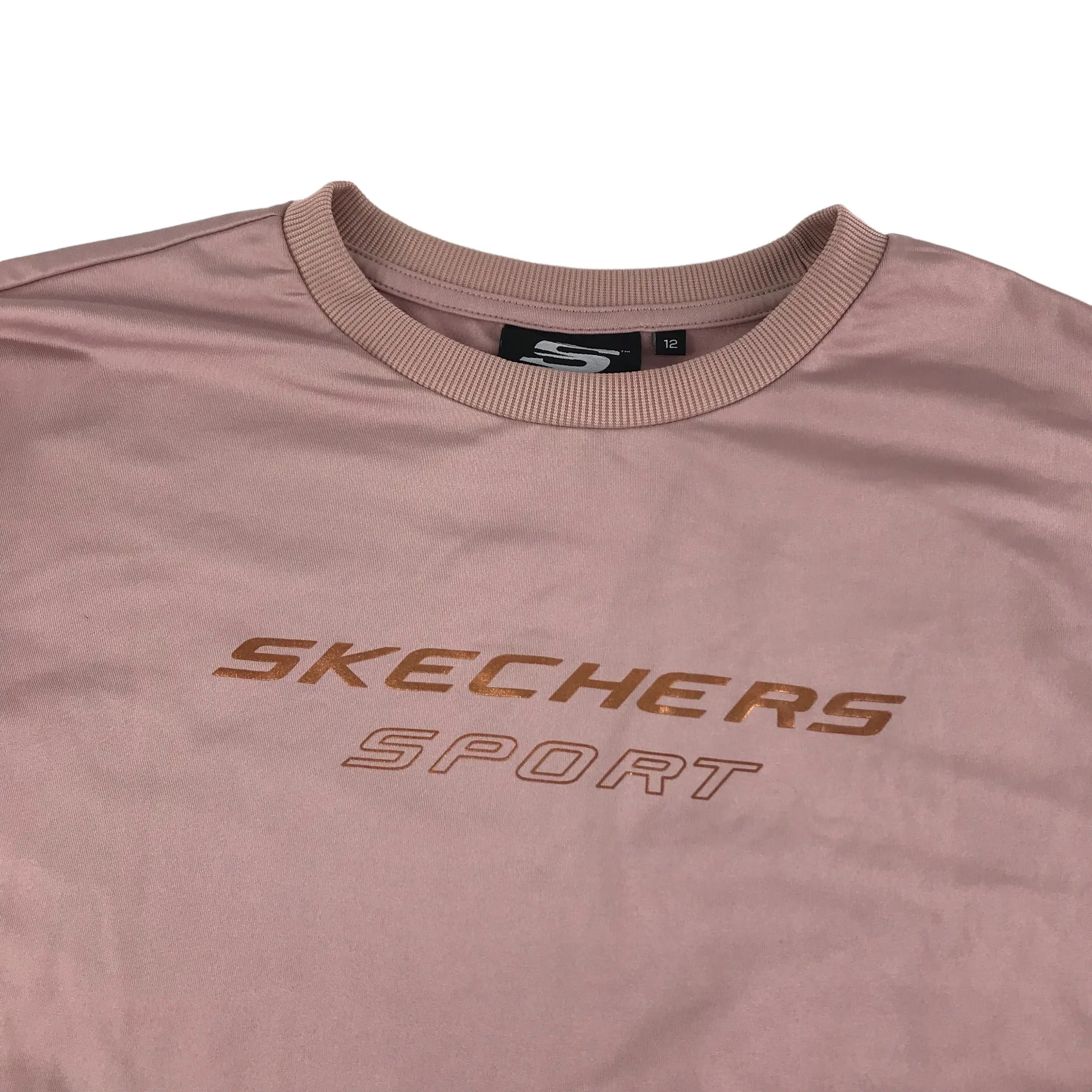 Skechers Sport Crop Sweater Size 12 Light pink Women's Jersey