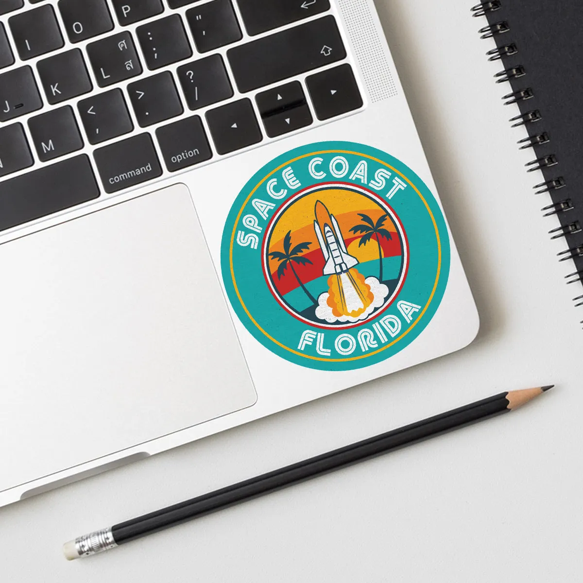 Space Travel Florida Die Cut Vinyl Sticker