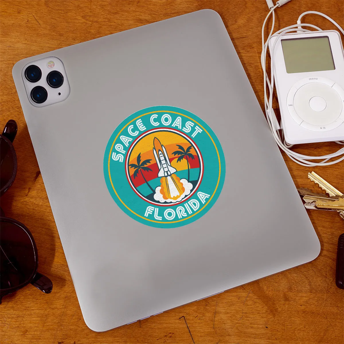 Space Travel Florida Die Cut Vinyl Sticker