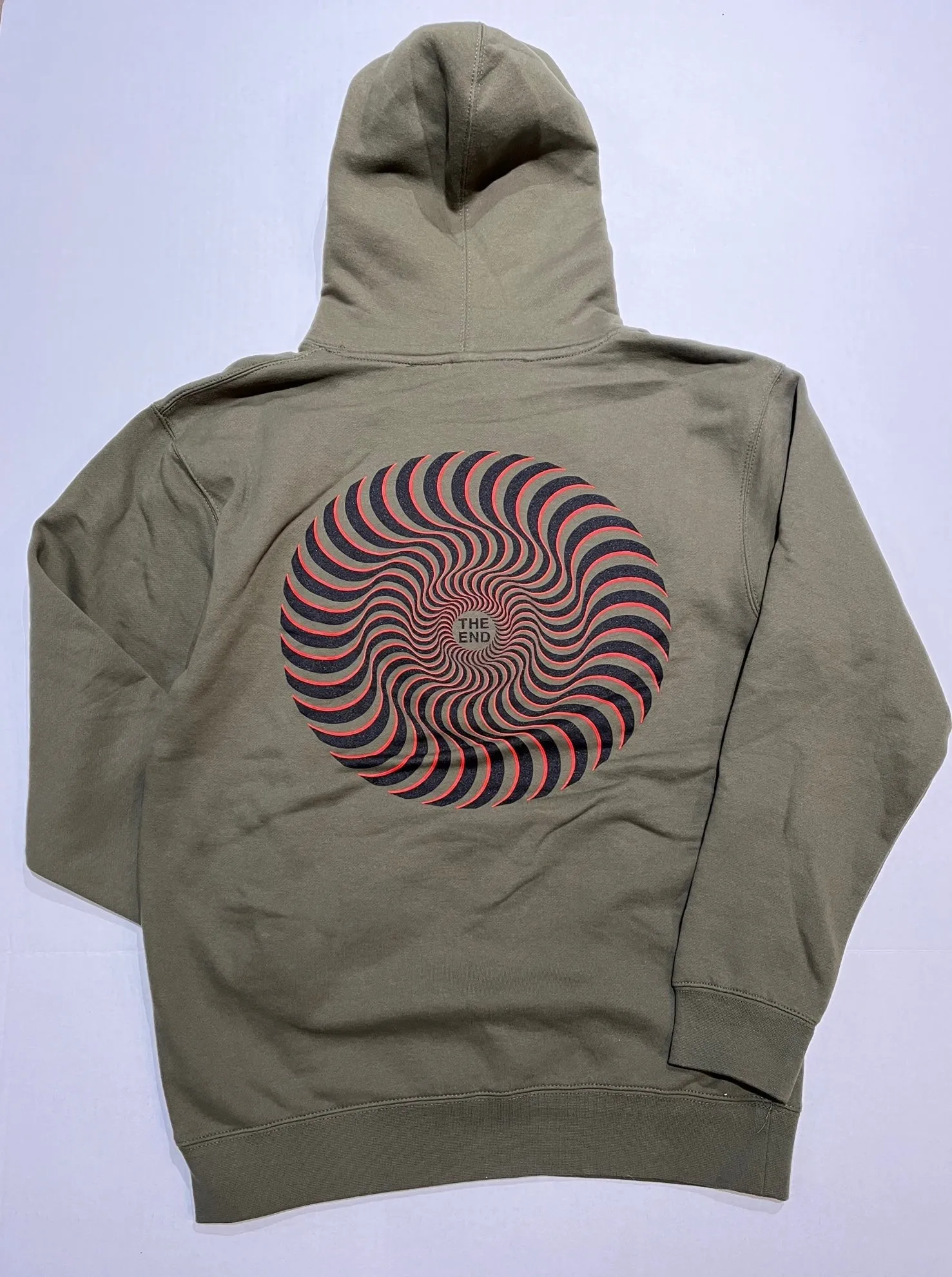 Spitfire Classic Swirl Overlay Pullover Hoodie - Army