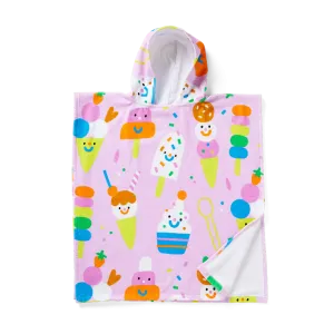 Sundae Fun Day Kids Hooded Towel