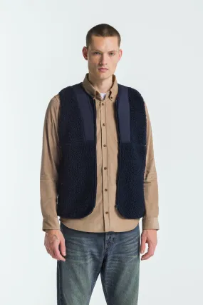 Tenji Unisex Sherpa Vest Maritime Blue