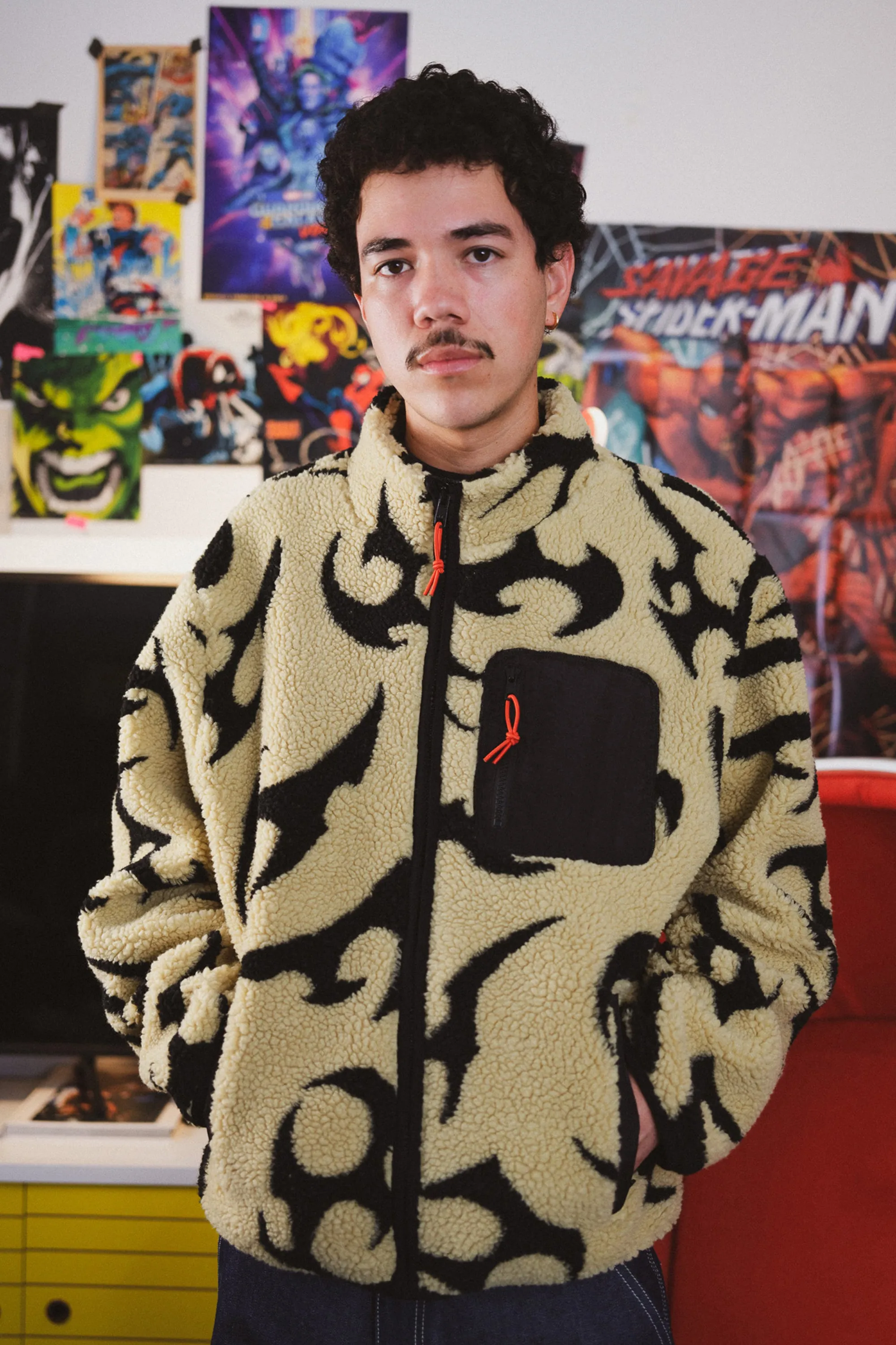 TF x Marvel Venom Sherpa Jacket