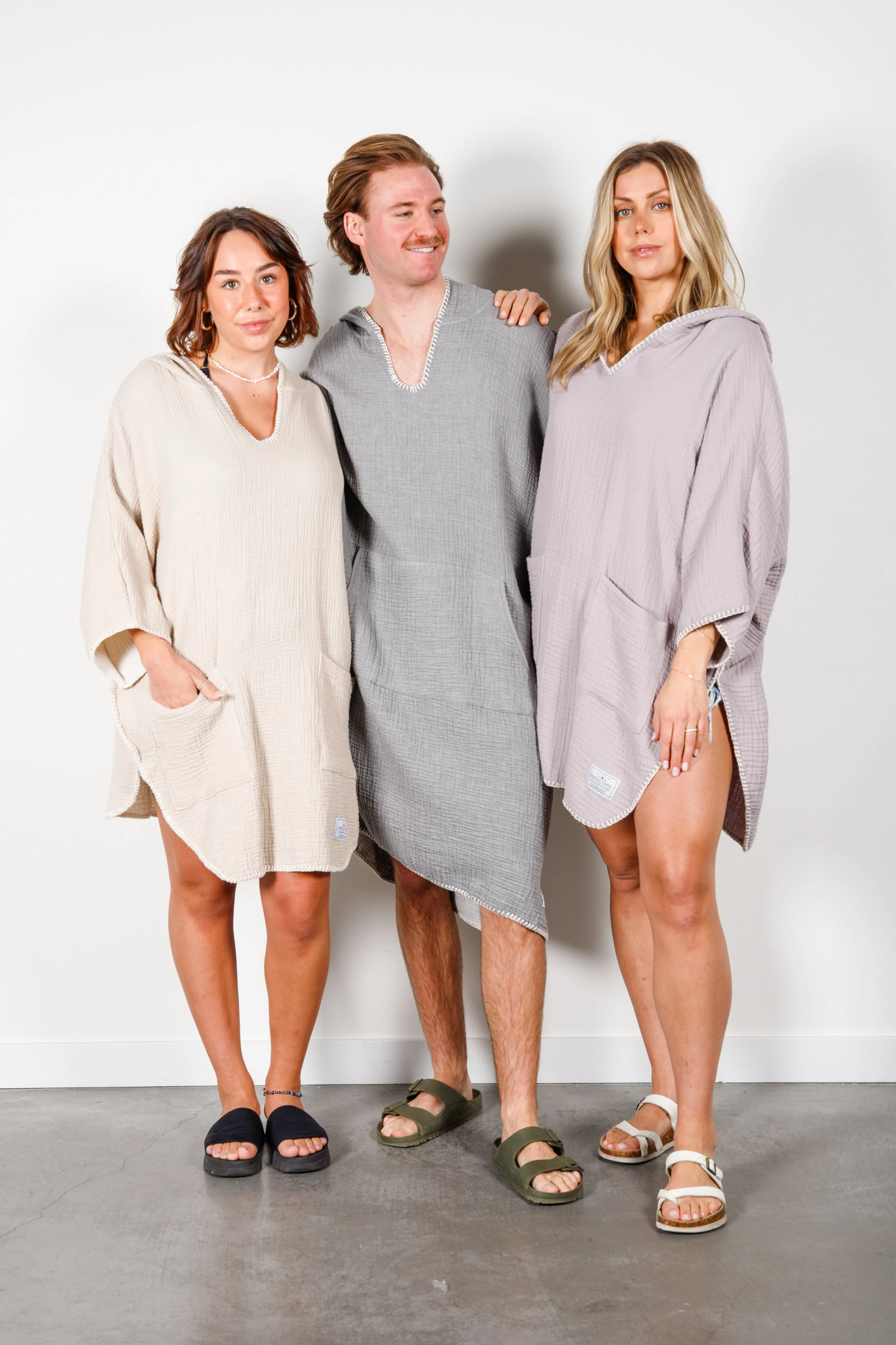 THE COCOON | Men's Muslin Surf Poncho