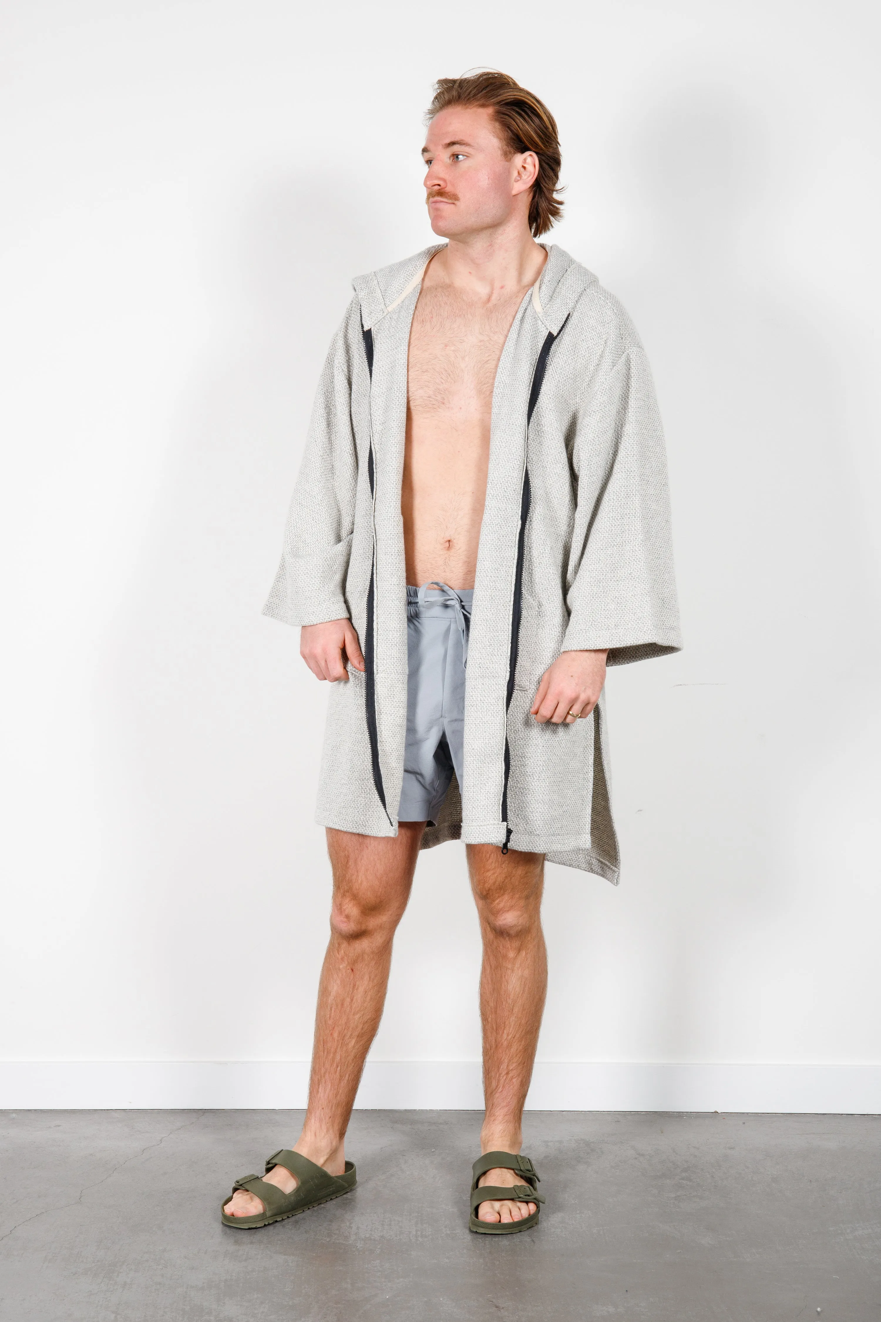 THE DOVER | Unisex Wool Blend Zip Poncho