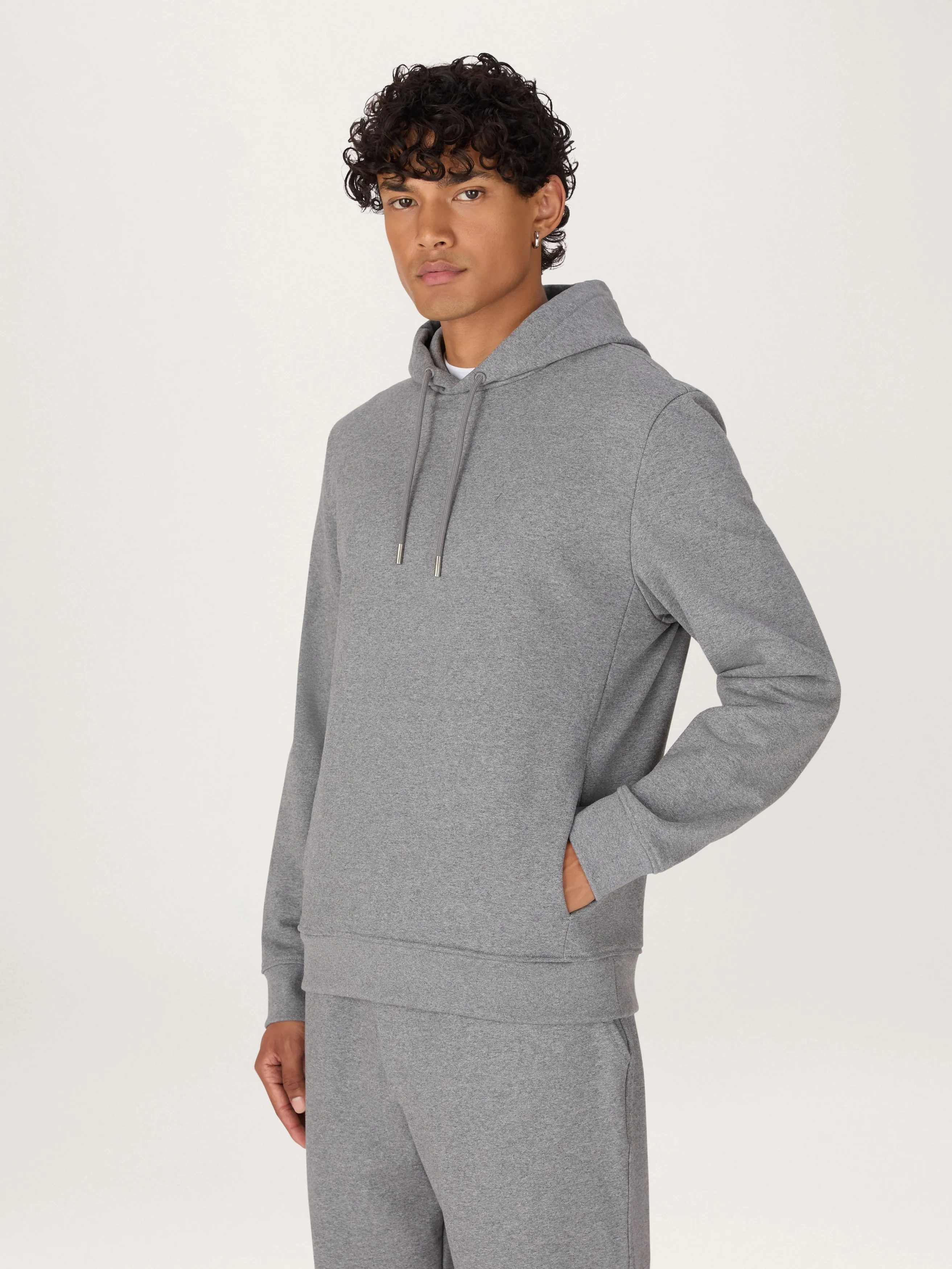 The Icon Hoodie || Grey Marl | Organic Cotton