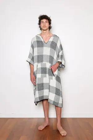 THE LIMITED EDITION PLAID COCOON | Men's Muslin Surf Poncho