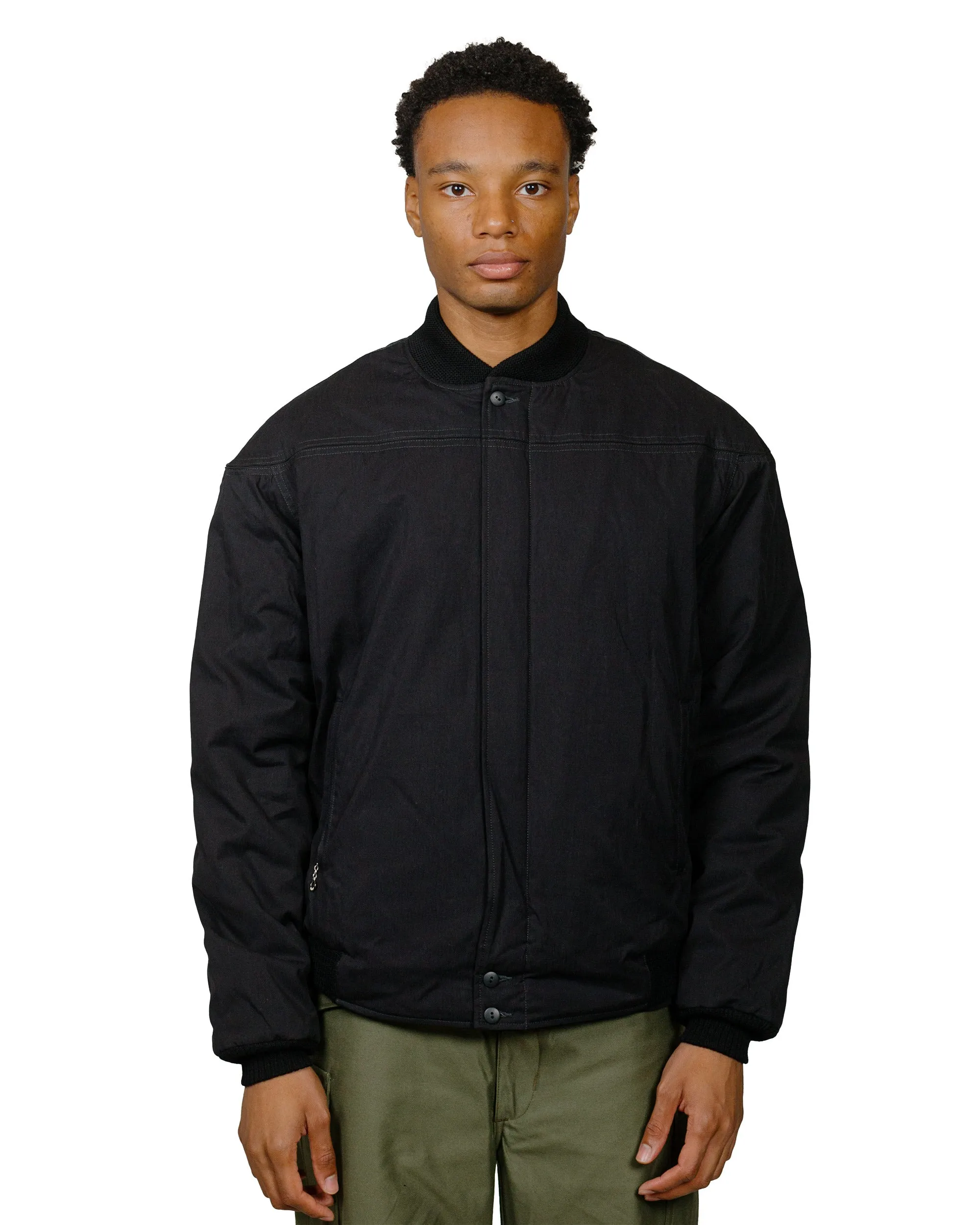 The Real McCoy's BJ24002 Buco Cape Shoulder Sports Jacket Black