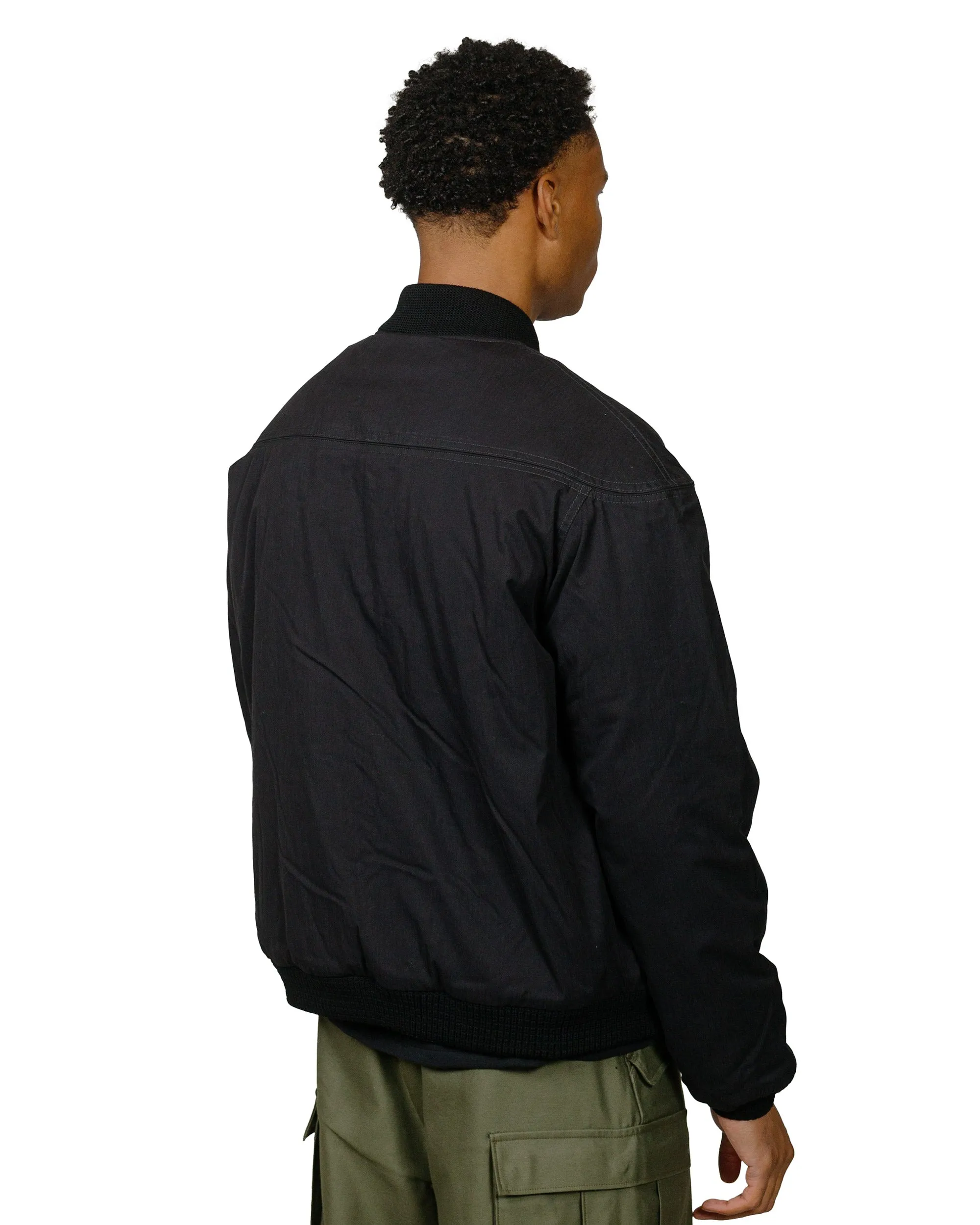 The Real McCoy's BJ24002 Buco Cape Shoulder Sports Jacket Black