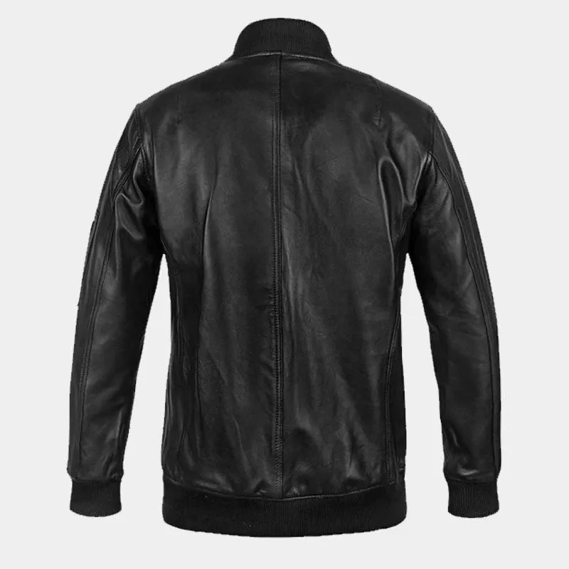 Top Best High Quality Of Boys Genuine Bomber Leather Jacket