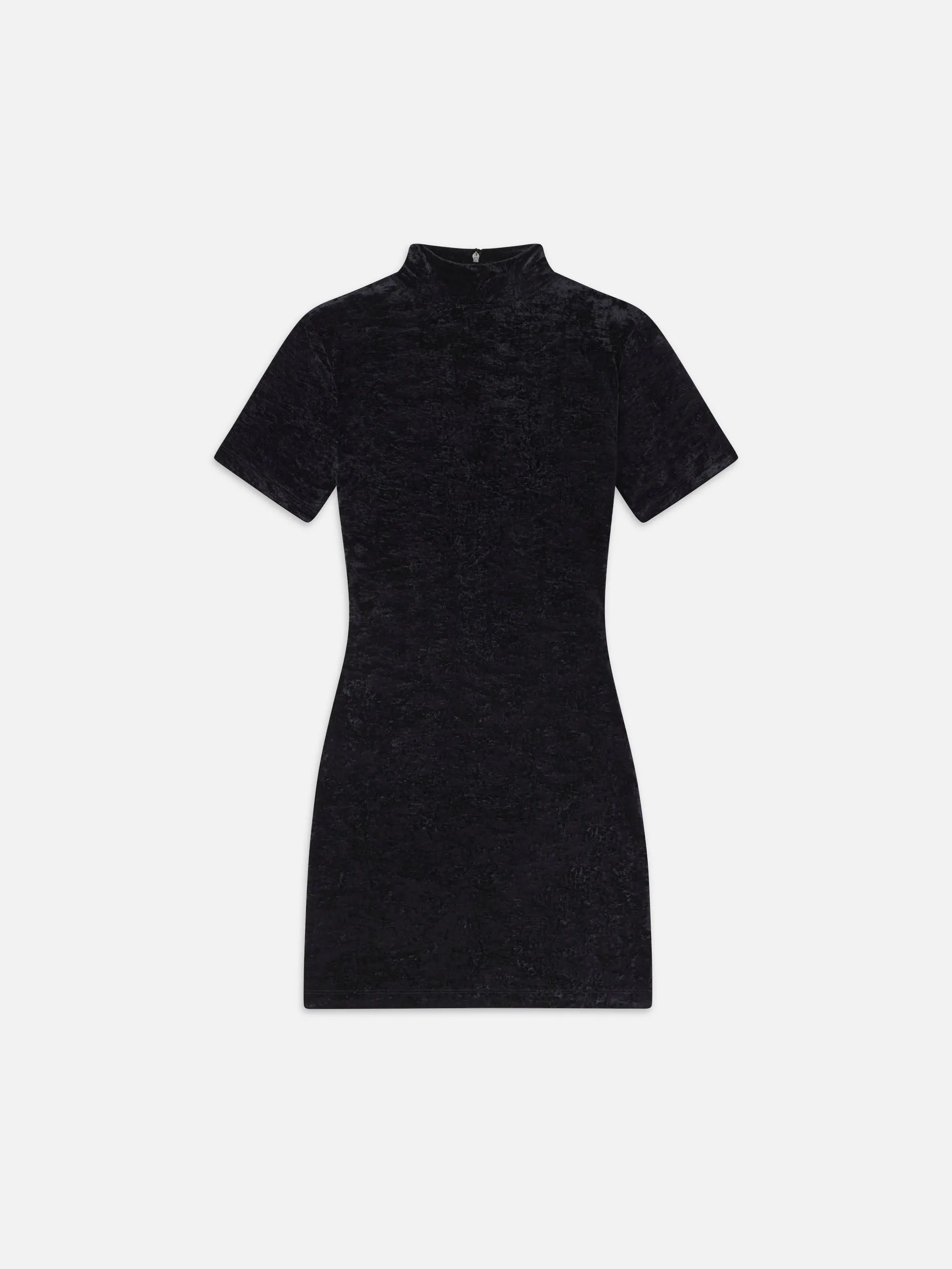 Velvet Mini Dress -- Black