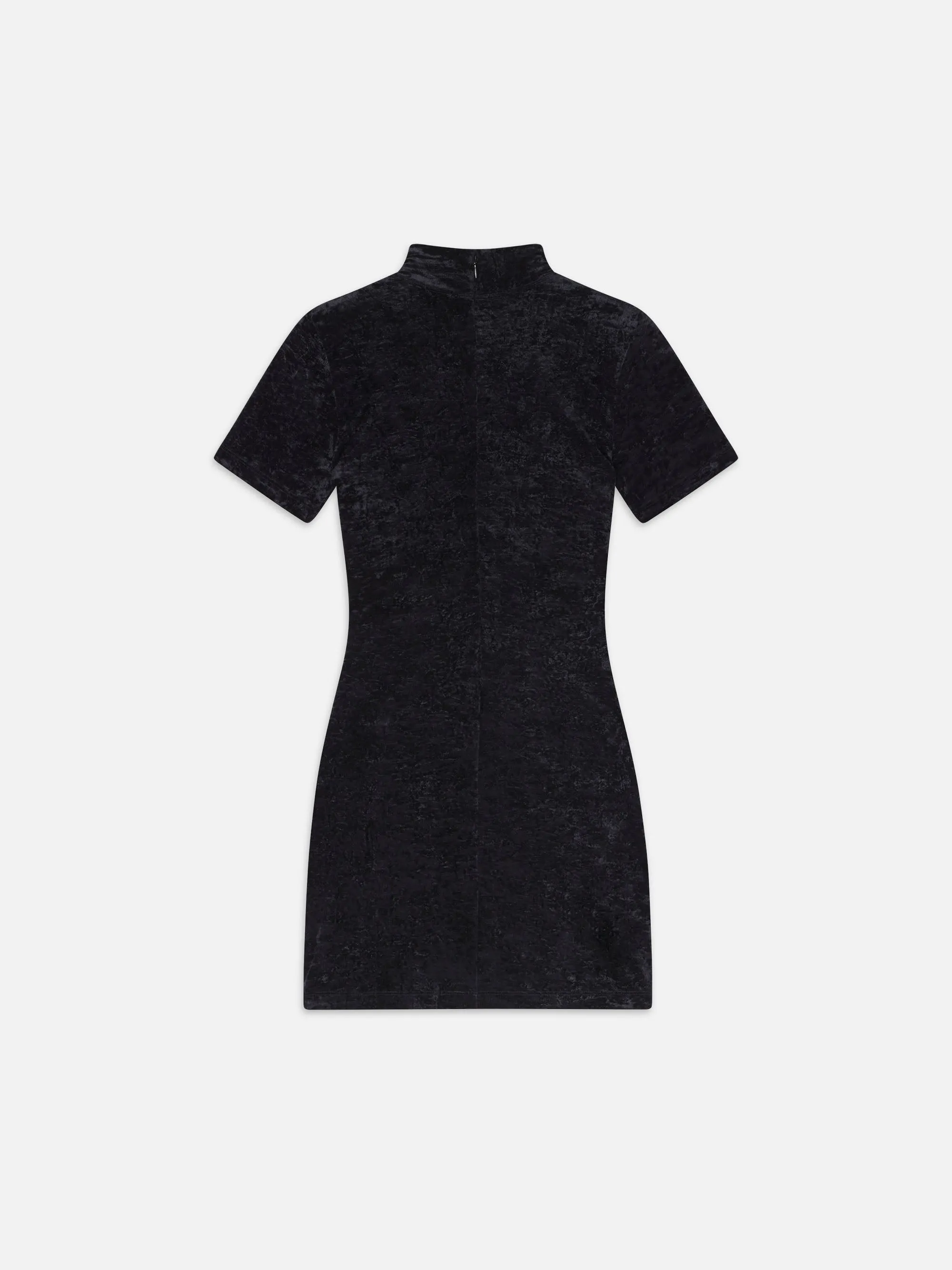 Velvet Mini Dress -- Black