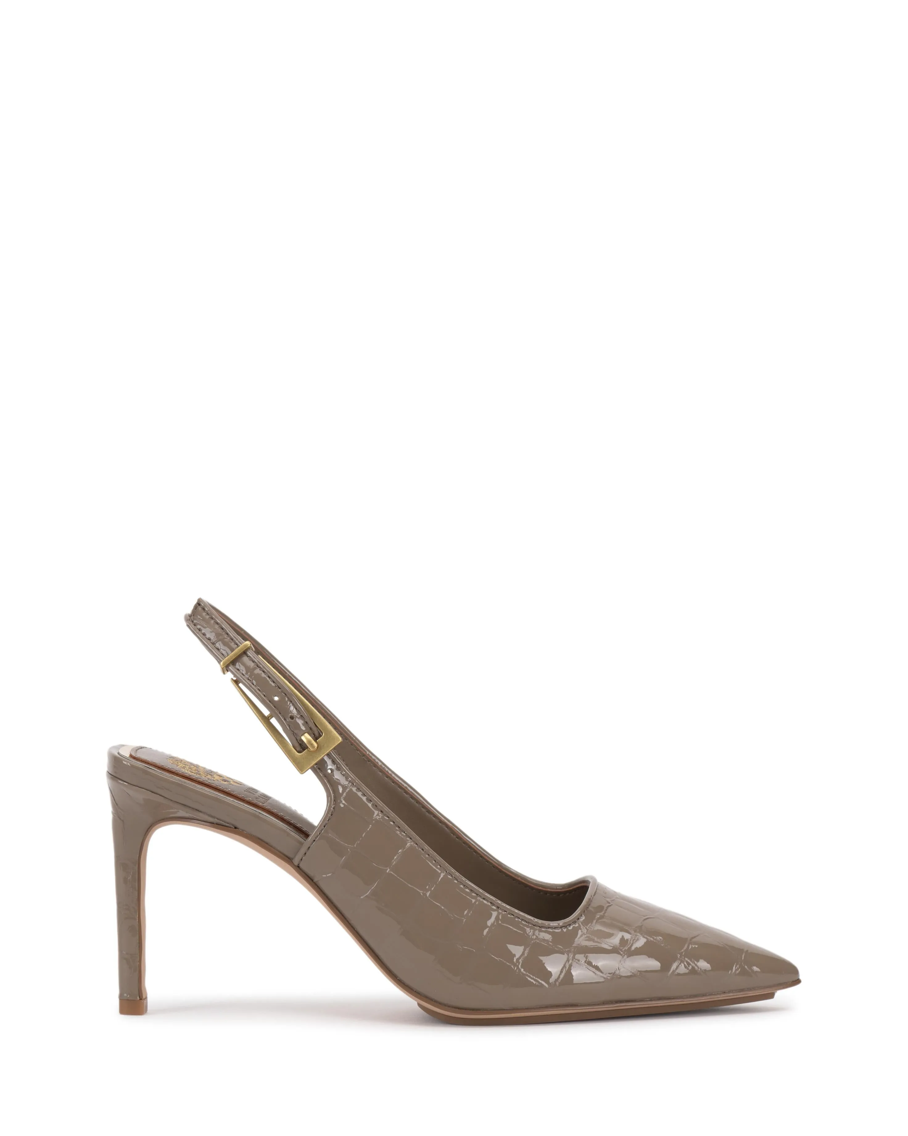 Vince Camuto BRENDIE TAUPE/GLOSSY CROCO PATENT LE