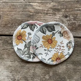 Vintage Flowers Reusable Breast Pads