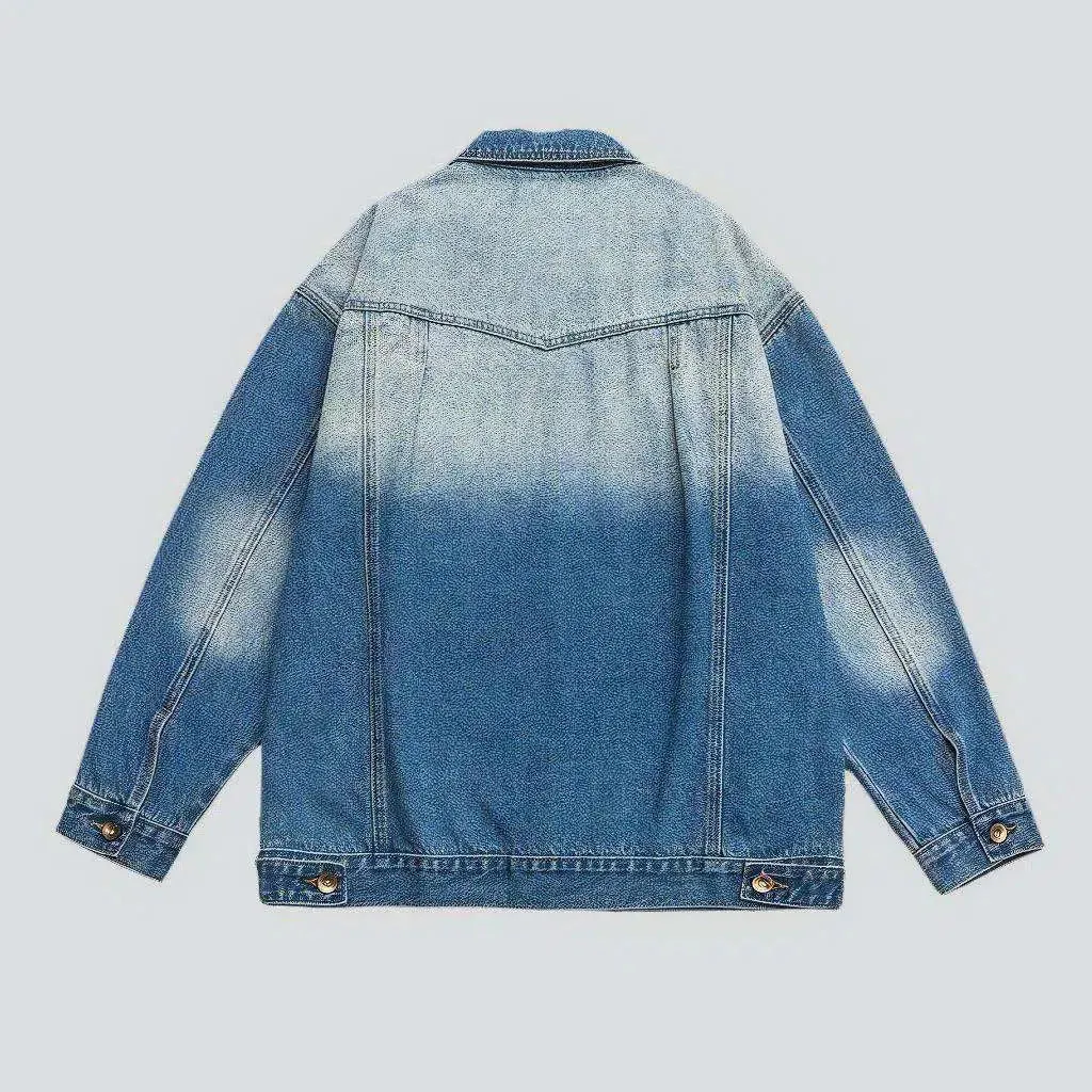 Vintage sanded denim jacket