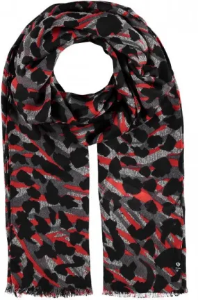 Vivid Animal Scarf - Classic Red