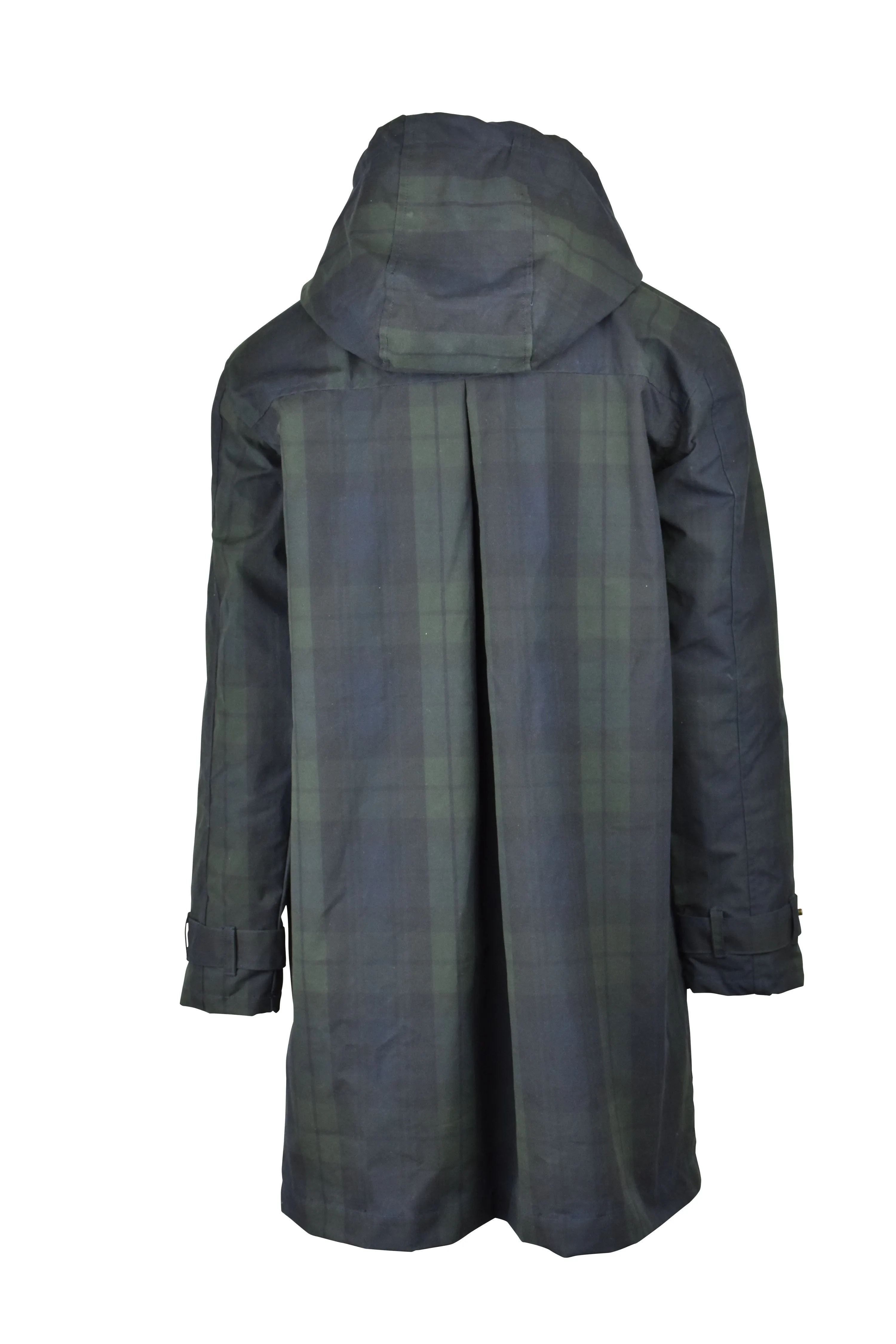 W77 - Ladies Brighton Tartan Washwax Parka - BLACKWATCH