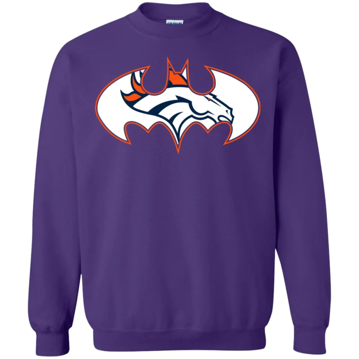 We Are The Denver Broncos Batman Nfl Mashup Crewneck Pullover Sweatshirt