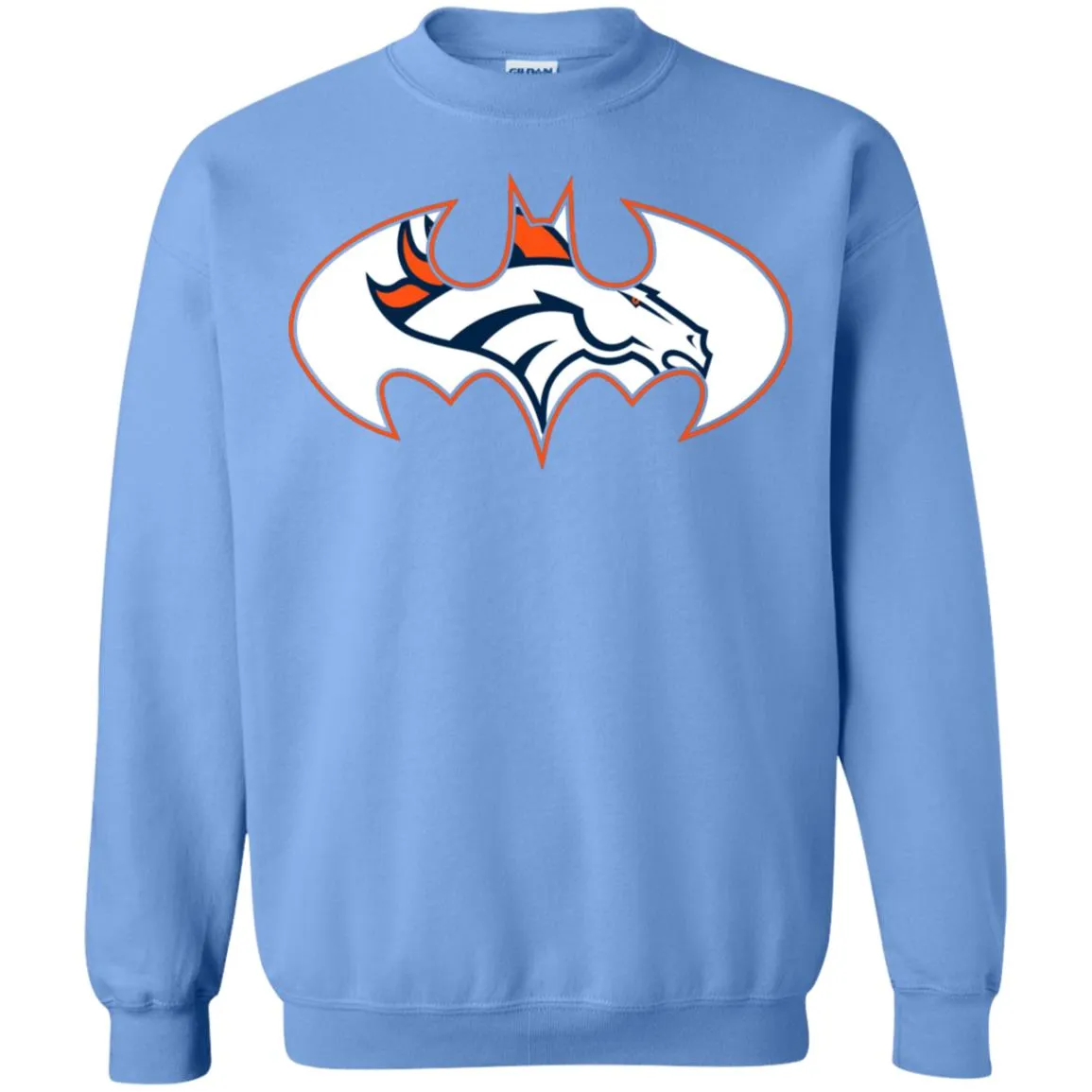 We Are The Denver Broncos Batman Nfl Mashup Crewneck Pullover Sweatshirt