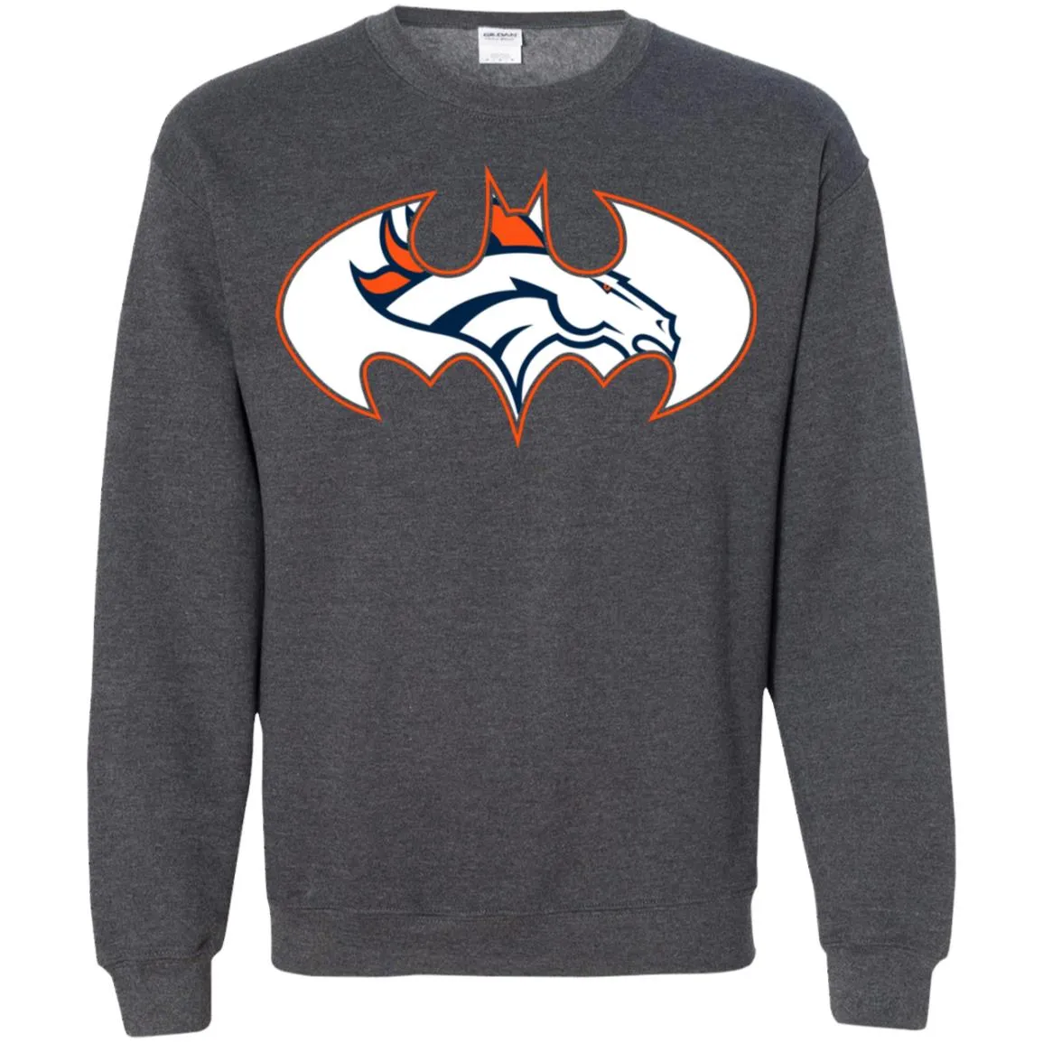 We Are The Denver Broncos Batman Nfl Mashup Crewneck Pullover Sweatshirt