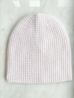 White   Warren - Cashmere Thermal Beanie in Rose Quartz