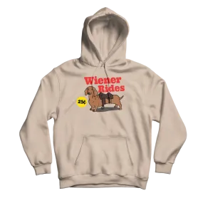 Wiener Rides Sand Hoodie