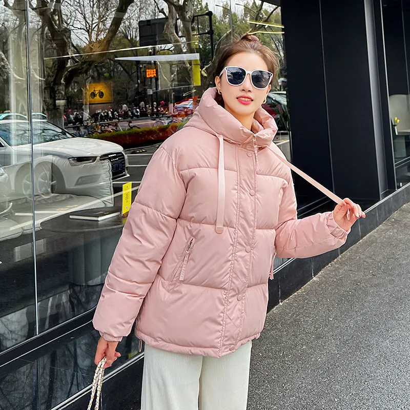 Winter foreign trade 2024 new Russian cotton-padded clothes women's Korean version fashion cotton-padded jackets loose and thickened short jackets