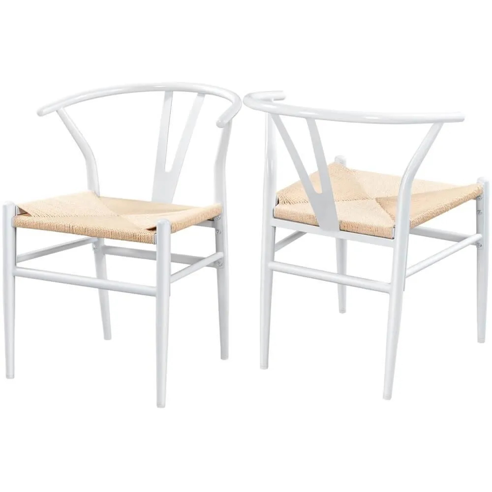 Yaheetech Weave Arm Chair 2pcs