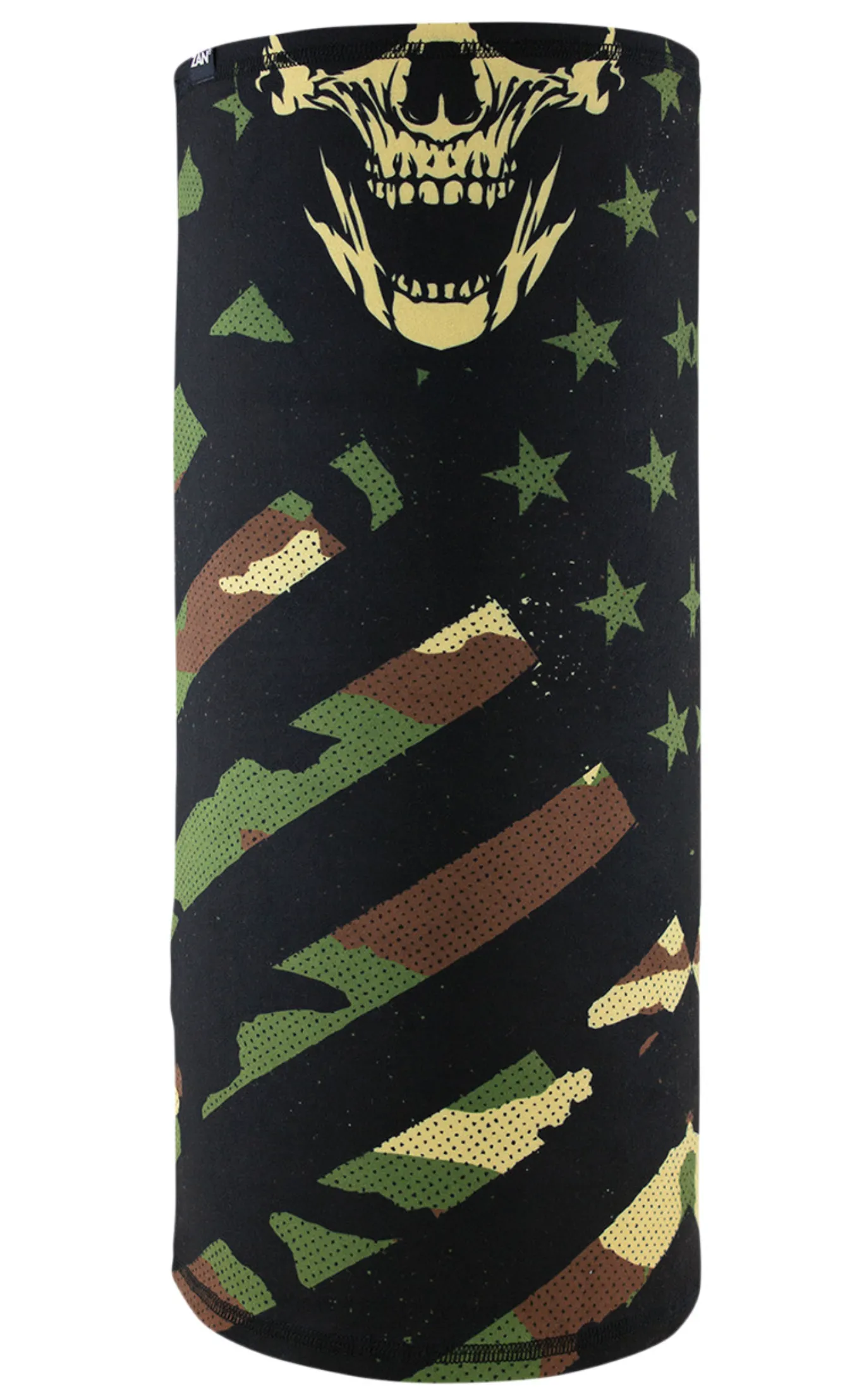 Zan Headwear Patriot Skull  Camo "Motley" Tube