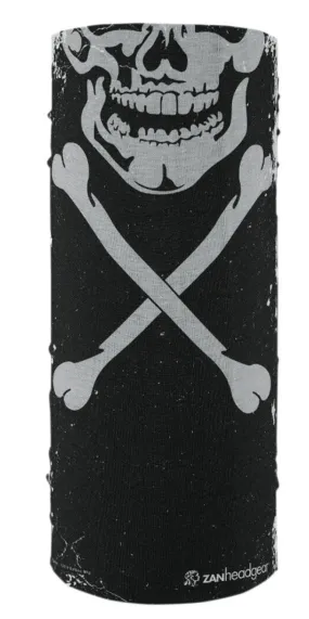 Zan Headwear Skull & Cross Bone "Motley" Tube