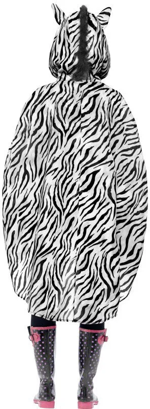 Zebra Party Poncho Regenschutz