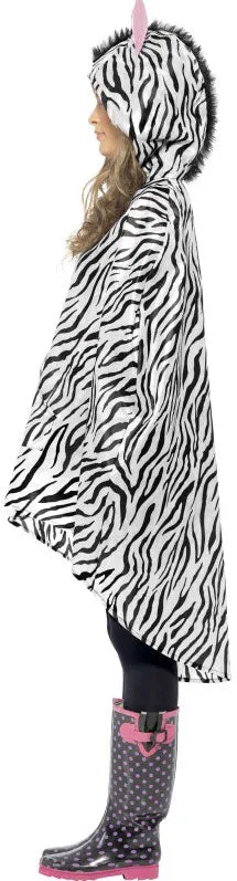 Zebra Party Poncho Regenschutz